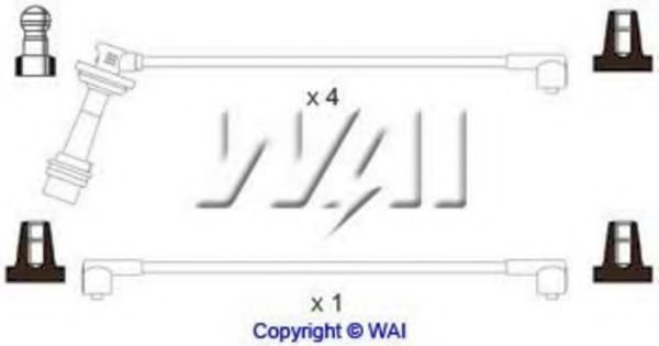 WAIglobal ISL498 Ignition Cable Kit